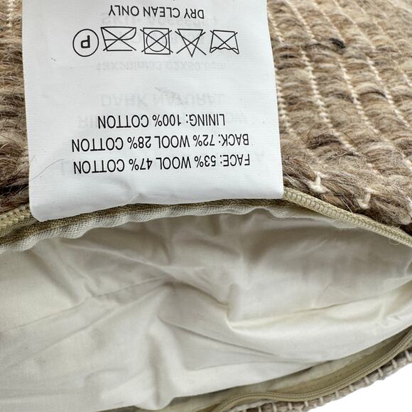 Lulu And Georgia Riri Lumbar Pillow Dark‎ Natural 13 x 20" Set of 2 - Picture 6 of 7